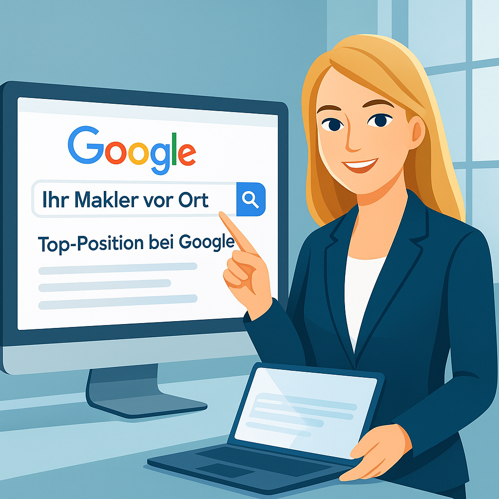 amarc21-immobilien Frau mit guten Google Ranking