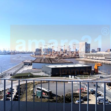 Einmaliger Ausblick: Luxuriöse 5 Zimmer, 4 Balkone in exklusivem Objekt in der Hafencity