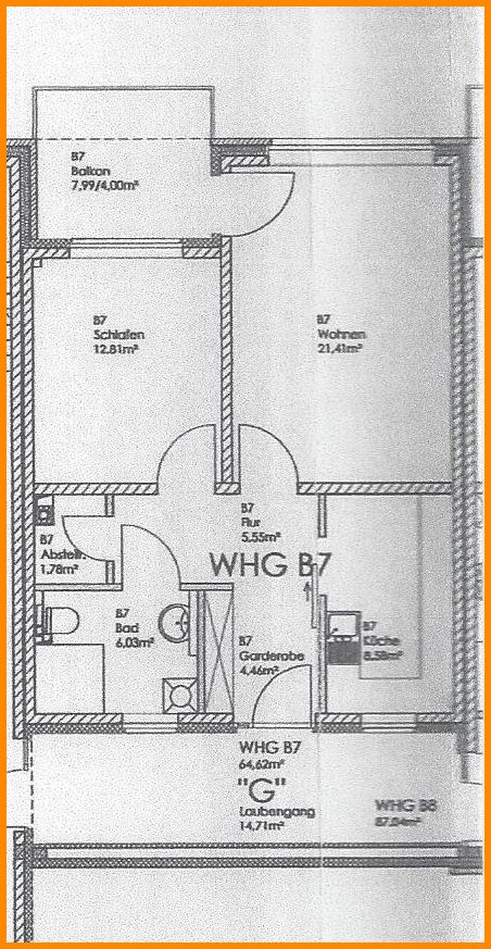Grundriss WHG B7