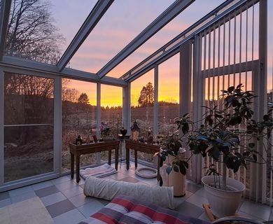 Wintergarten Abendstimmung
