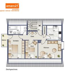 Helle Dachgeschoßwohnung – sofort beziehbar