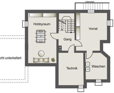 Grundriß KG